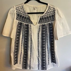 Hinge Embroidered Top